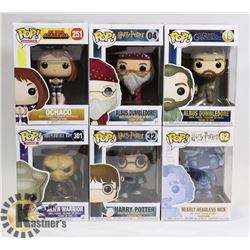 LOT OF 6 ASSORTED FUNKO POP VINYL FIGURES.