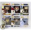 Image 1 : LOT OF 6 ASSORTED FUNKO POP VINYL FIGURES.