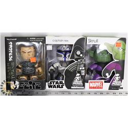 LOT OF 3 ASSORTED MIGHTY MUGGZ