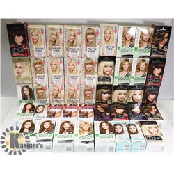 LARGE LOT OF ASSORTED HAIR COLOUR, INCLD. LIGHT
