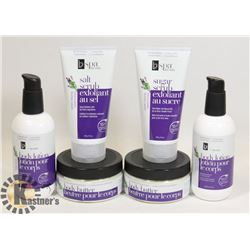 BAG OF ASSORTED LOTIONS AND SCRUBS