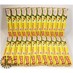 LOT OF 24 GLAD CLING WRAP