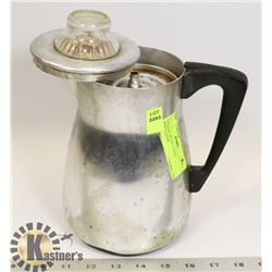 VINTAGE METAL COFFEE PERCOLATOR