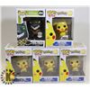 Image 1 : LOT OF 5 PIKACHU & WOLFMAN FUNKO POP FIGURES.