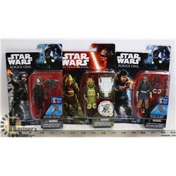 LOT OF NEW STAR WARS COLLECTIBLES FIGURES.