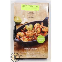 SEALED CAST IRON CASSEROLE DISH