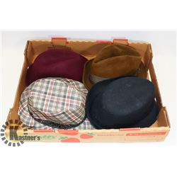 LOT OF 4 HATS
