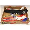 Image 1 : FLAT OF VINTAGE MINI HOCKEY STICKS