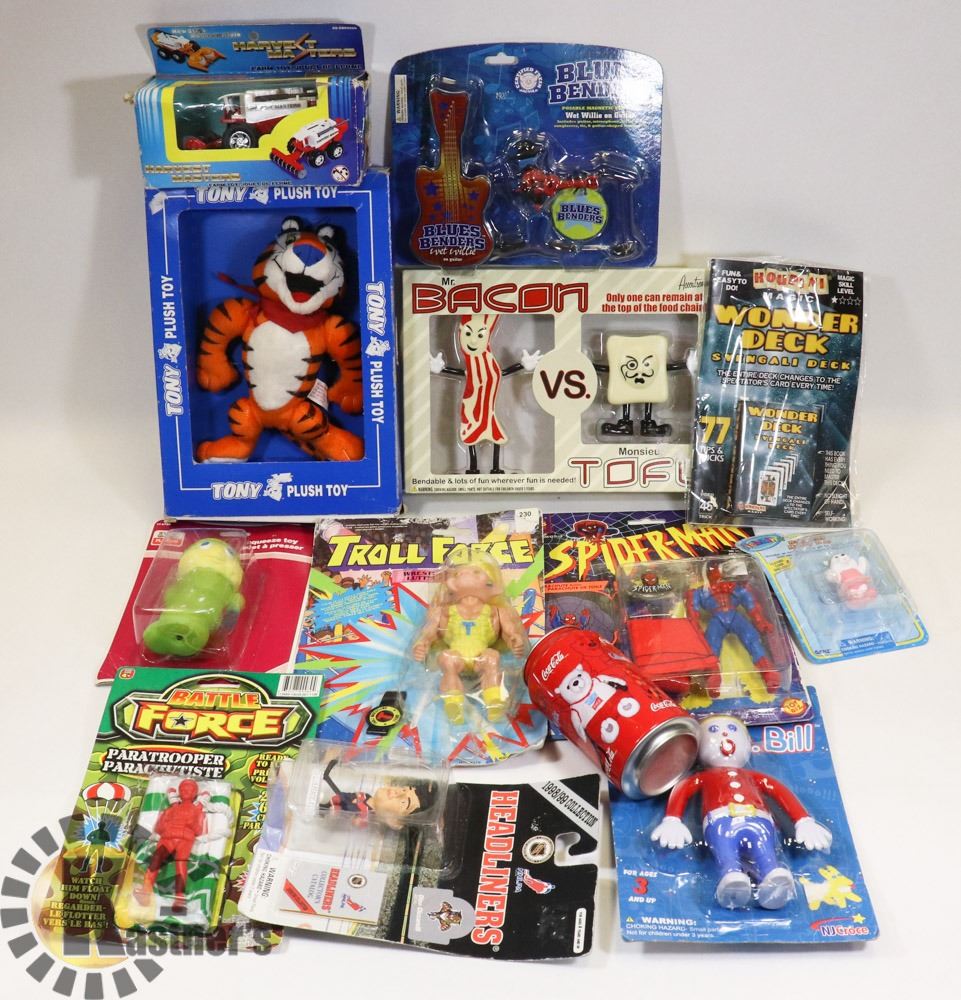 SEALED XLARGE FLAT OF COLLECTIBLE TOYS Kastner Auctions