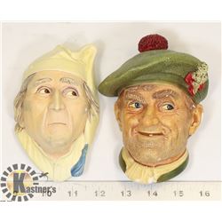 RARE BOSSONS SCROOGE AND SCOTTSMAN HEAD FIGURES