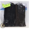 Image 1 : 2PK LADIES LEATHER GLOVES SZ SMALL