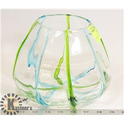 LARGE ART GLASS VASE/BOWL