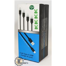 2 NEW 4 PACKS OF USB CHARGER & SYNC
