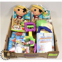 FLAT OF ASSORTED NEW TOYS
