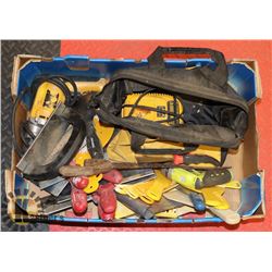 LARGE FLAT OF TOOLS AND MORE.