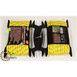 2 NEW 50FT 1/4" REFLECTIVE ROPE