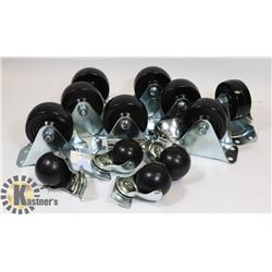3 NEW SETS OF CASTORS / 2 SETS OF 3" &