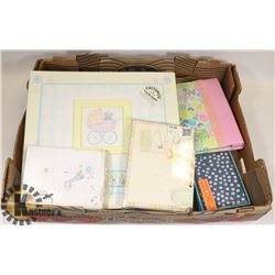 FLAT WITH BABYBOOK, PHOTO ALBUM AND MORE