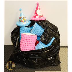 LOT OF PARTY HATS.