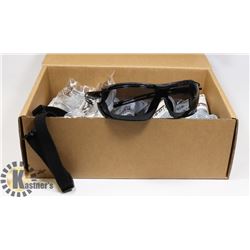 5 NEW UVEX SAFETY GLASSES WITH STRAP