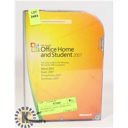 MICROSOFT OFFICE HOME AND STUDENT 2007