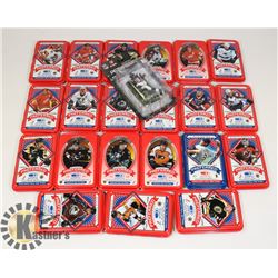 DONRUSS TRAINING CARDS TIN IN A BOX.