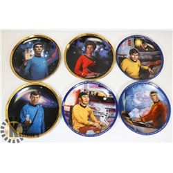 LOT OF 6 STAR TREK COLLECTOR PLATES INCL