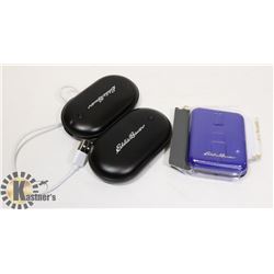 LOT OF 2 EDDIE BAUER HANDWARMER &IPHONE POWERBANK
