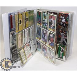 LOT OF 300+ HOCKEY CARDS IN BINDER.