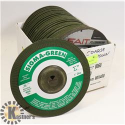 BOX OF 30 ASSORTED GRINDING DISCS