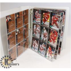 BINDER OF COLLECTIBLE HOCKEY CARDS