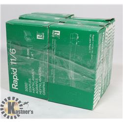 6 BOXES OF HAMMER TACKER STAPLES