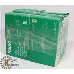 6 BOXES OF HAMMER TACKER STAPLES
