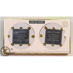 NEW JOIE DE VIVRE BODY SCRUB & BODY BUTTER GIFT