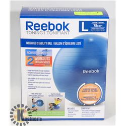 REEBOK WEIGHTED STABILITY BALL 75CM FOR HEIGHTS