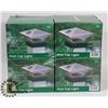 Image 1 : LOT OF 4 NEW SOLAR POST CAP LIGHTS