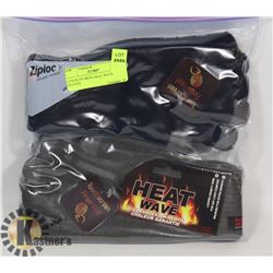 2 PACK OF MENS HEAT WAVE GLOVES