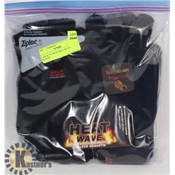 2 PACK OF MENS HEAT WAVE GLOVES