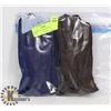 Image 1 : 2 PACK OF LEATHER GLOVES - SMALL