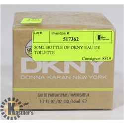 50ML BOTTLE OF DKNY EAU DE TOILETTE