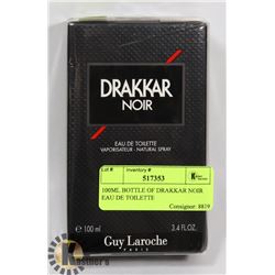 100ML BOTTLE OF DRAKKAR NOIR EAU DE TOILETTE