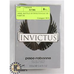 100ML BOTTLE OF INVICTUS EAU DE PARFUM