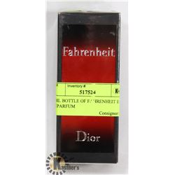 50ML BOTTLE OF FAHRENHEIT EAU DE PARFUM