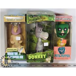 LOT OF 3 BOBBLEHEADS