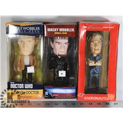 LOT OF 3 BOBBLEHEADS