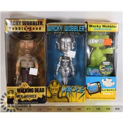 LOT OF 3 BOBBLEHEADS
