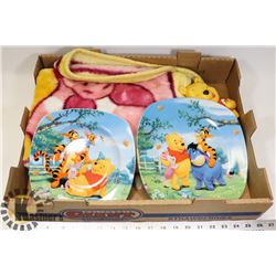 BOX OF WINNIE THE POOH COLLECTIBLES