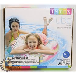 NEW INTEX TRANSPARENT FLOATING TUBE