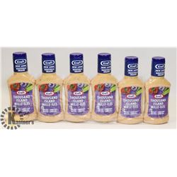 LOT OF 6 KRAFT THOUSAND ISLAND DRESSING