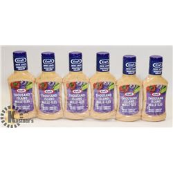 LOT OF 6 KRAFT THOUSAND ISLAND DRESSING